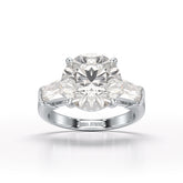 Three Stone Lab Diamond 2.74 CT Wedding Ring - Jama Jewels